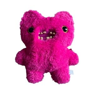Zuru Fuggler Bigg Fuggs Pink Monster Screech Plush Toy Realistic Teeth New